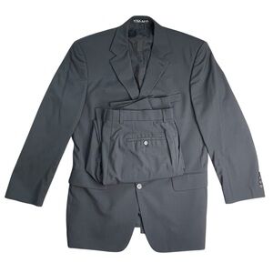 Hugo Boss Angelico Parma Black Wool 3 Button 1 Vent Blazer & Pants Suit 42R